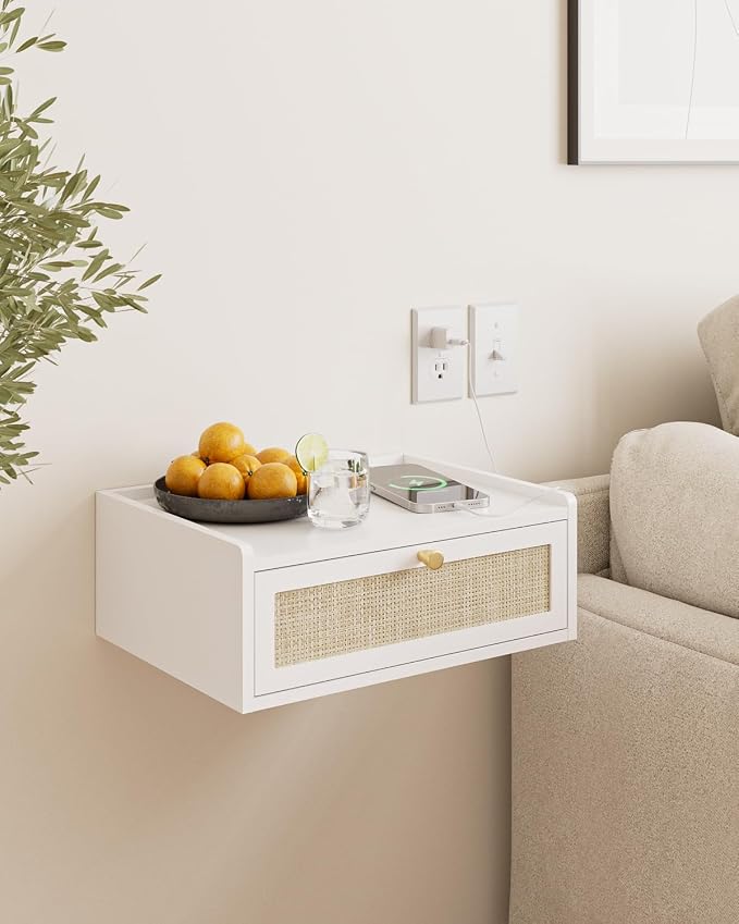 Floating Nightstand, Wall Mounted Night Stand - Image 3