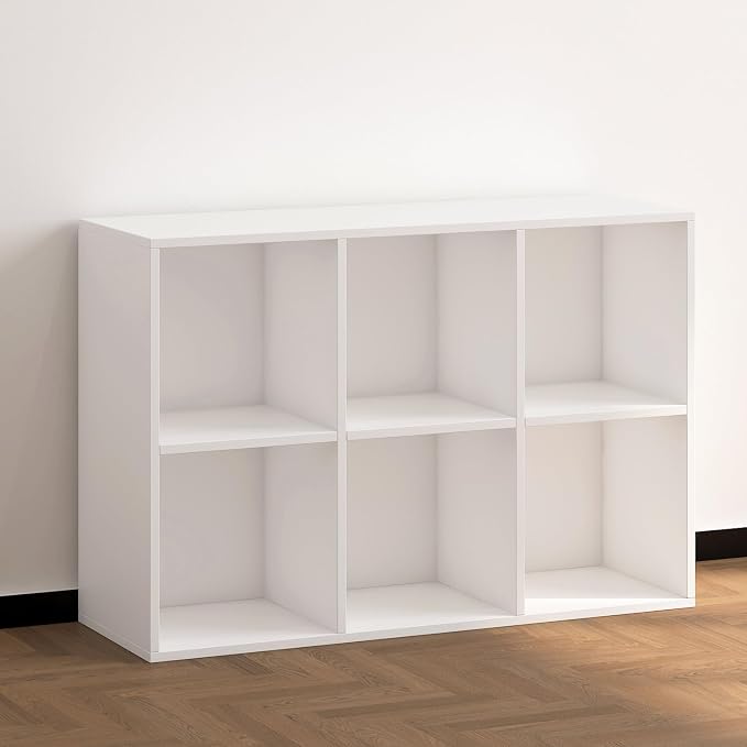 Wooden 6 Cube Storage Organizer - Image 8
