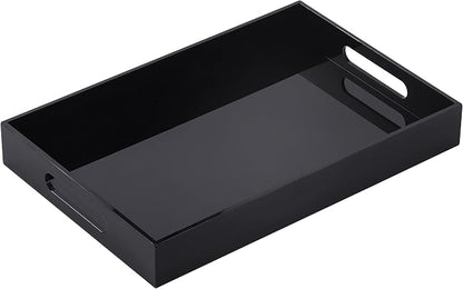Black Oversize Acrylic Serving Tray by DesignwithPracticality