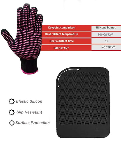 Heat Resistant Silicone Glove and Mat Set - Image 4
