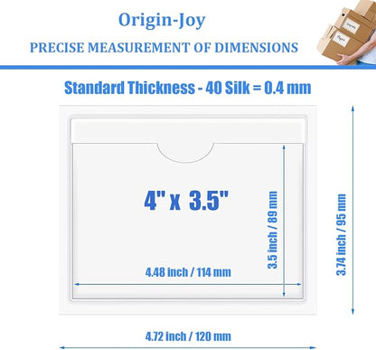 Origin-Joy 25 PCS Self-Adhesive Index Label Pockets - Image 2