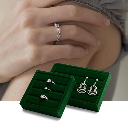 Green Velvet Jewelry Display Tray - Image 5