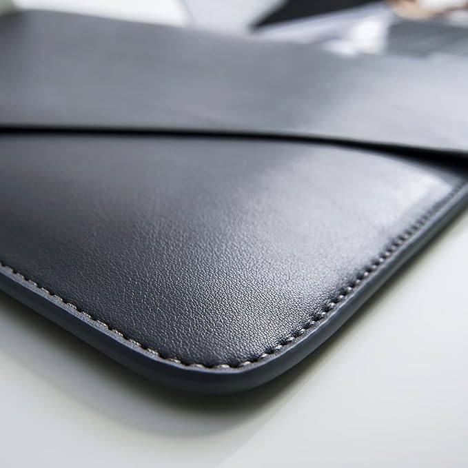 PU Leather Laptop Sleeve 13 Inch Compatible - Image 5