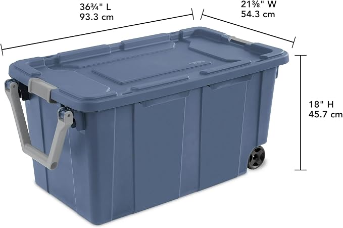 Extra Large Storage Bin, 40 Gallon Wheeled Plastic Storage Container - Image 2