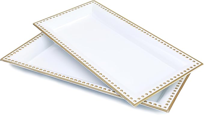 2 Pack White Bathroom Vanity Tray by Leemxiiny