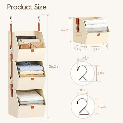 Homsorout Collapsible Hanging Closet Organizer - Image 6