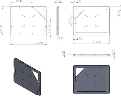 TABcare Anti-Theft Acrylic VESA Enclosure - Image 3
