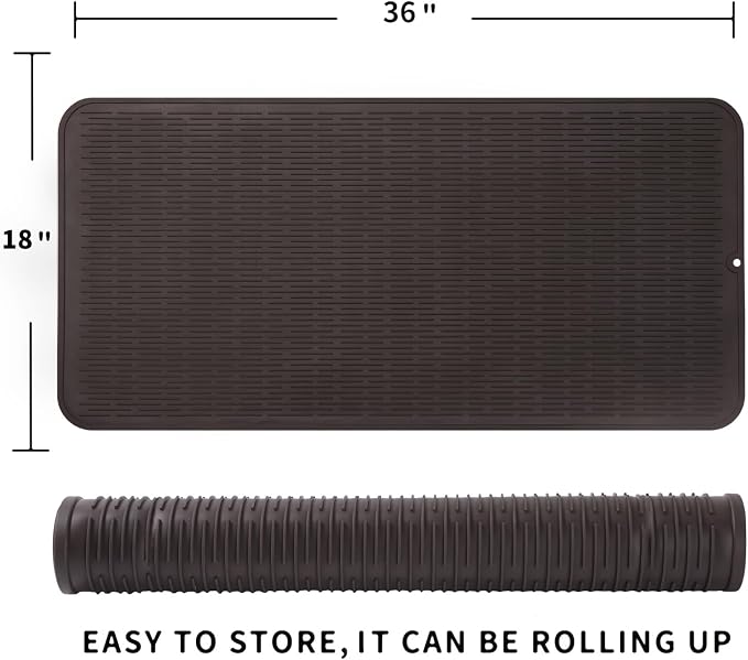 Silicone Dish Drying Mat for Multiple Usage, Easy clean, Eco-friendly, - Image 2