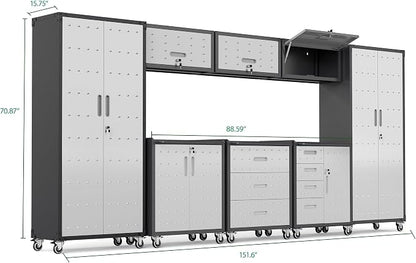 Garage Cabinet System | Heavy Duty Steel All-in-One Modular Garage Cabinet Set - Image 2