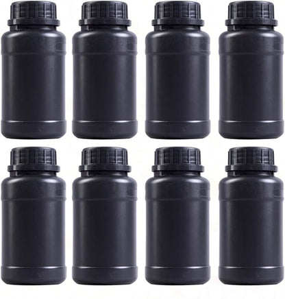 8pcs Black Hdpe Plastic Bottles - Image 5