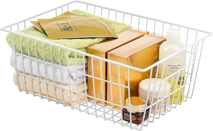 15.2" Metal Wire Baskets for Organizing 6 Pack, Household Pantry Storage - Image 8