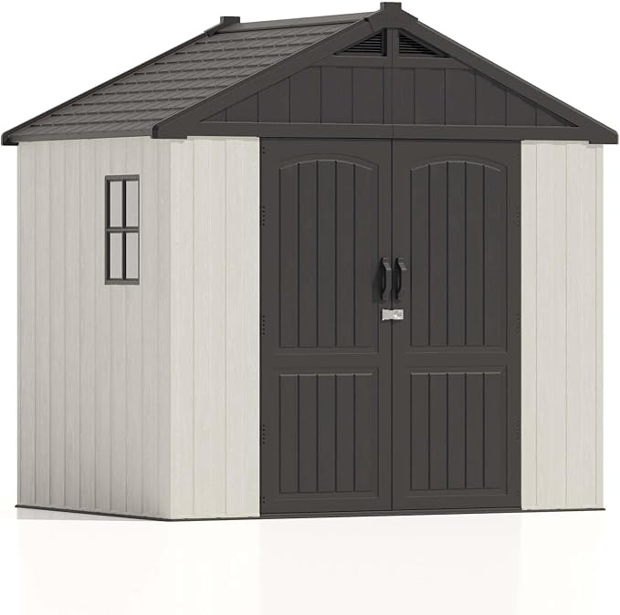 Patiowell 8 x 6 FT Plastic Outdoor Storage Shed - Image 9