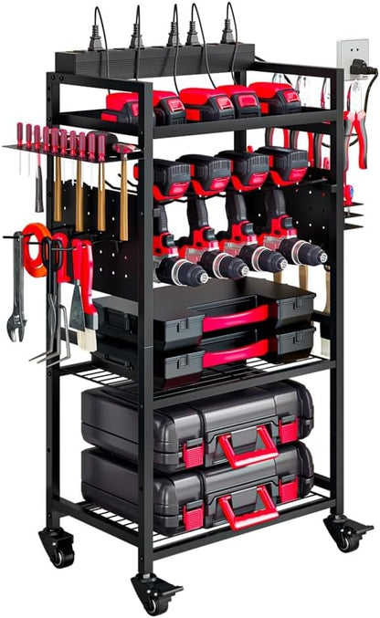 INGIORDAR Large Power Tool Organizer Storage Cart by INGIORDAR