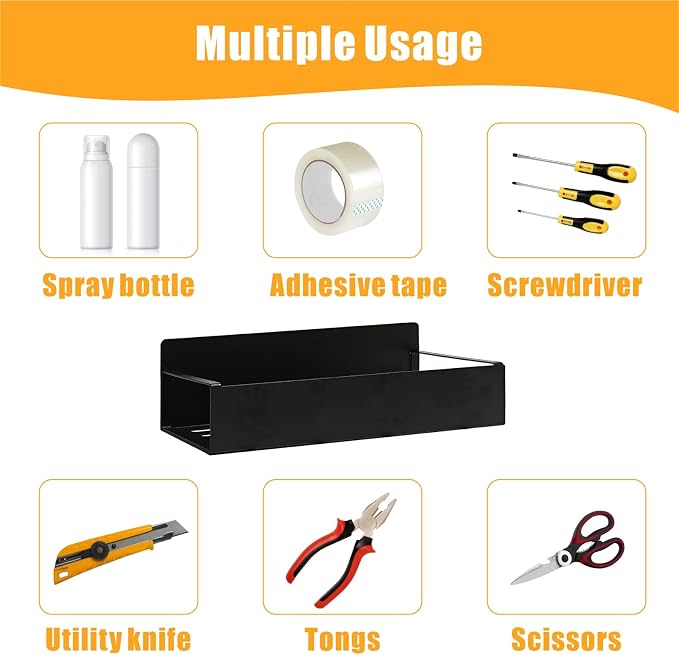 4 Pcs Magnetic Aerosol Spray Can Holder, Steel Magnet Spray Toolbox Bottle - Image 4