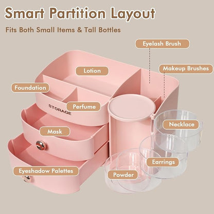 XIAPIA Makeup Organizer Countertop, Make Up Organizer - Image 3