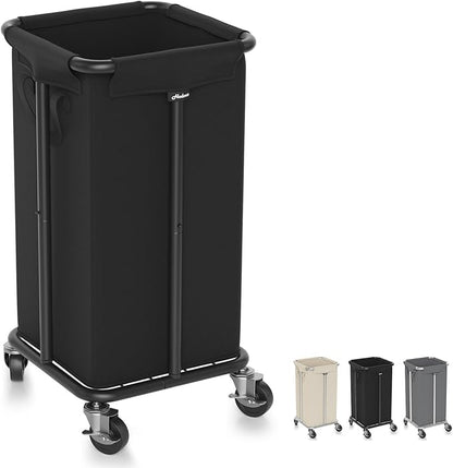 Laundry Basket with Wheels, Rolling Laundry Hamper, 30 Gal., Removable and by Hodonas