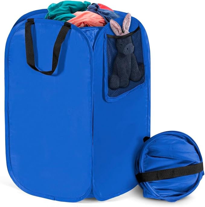 HOUSE AGAIN Upgraded Polyester Pop Up Laundry Hamper, Collapsible Laundry by HOUSEAGAIN