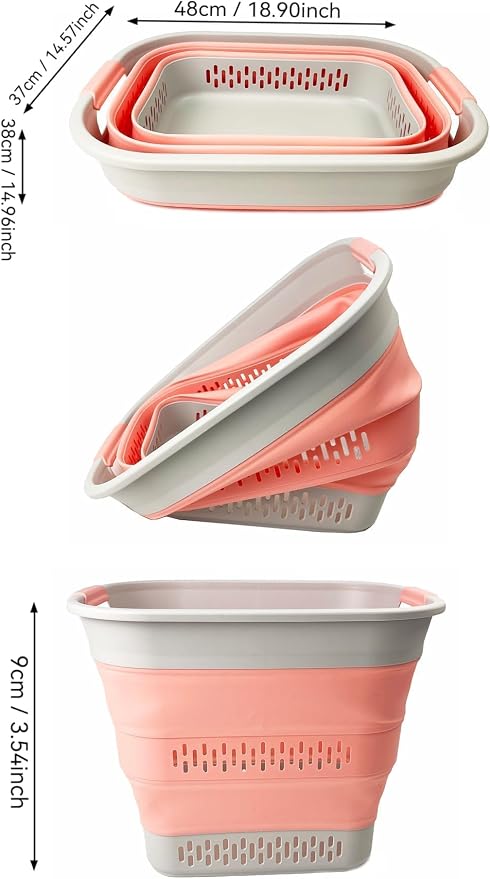 SAMMART 40L Collapsible Plastic Laundry Basket - Image 7