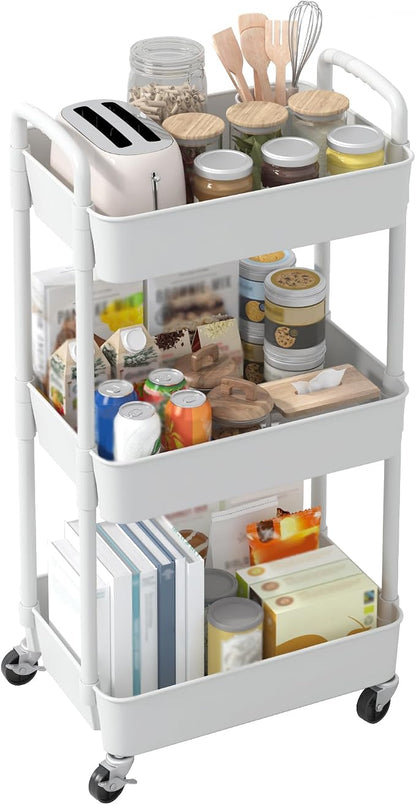 Sywhitta 3-Tier Plastic Rolling Utility Cart - Image 9