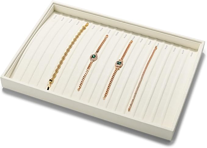 Microfiber Necklace Bracelet Tray Jewelry Tray Necklace Bracelet Holder - Image 4