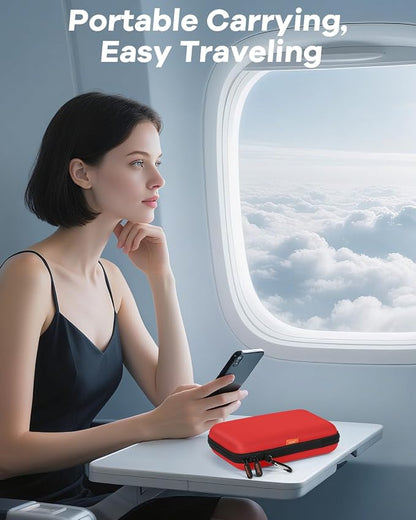 Pure-Red Shockproof Hard Shell Carrying Case - Image 2