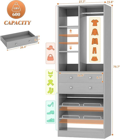Besiost Small Closet System, Walk-in Closet Systems - Image 3
