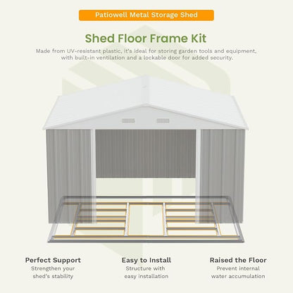 Patiowell 10 x 12 FT Outdoor Storage Shed - Image 6