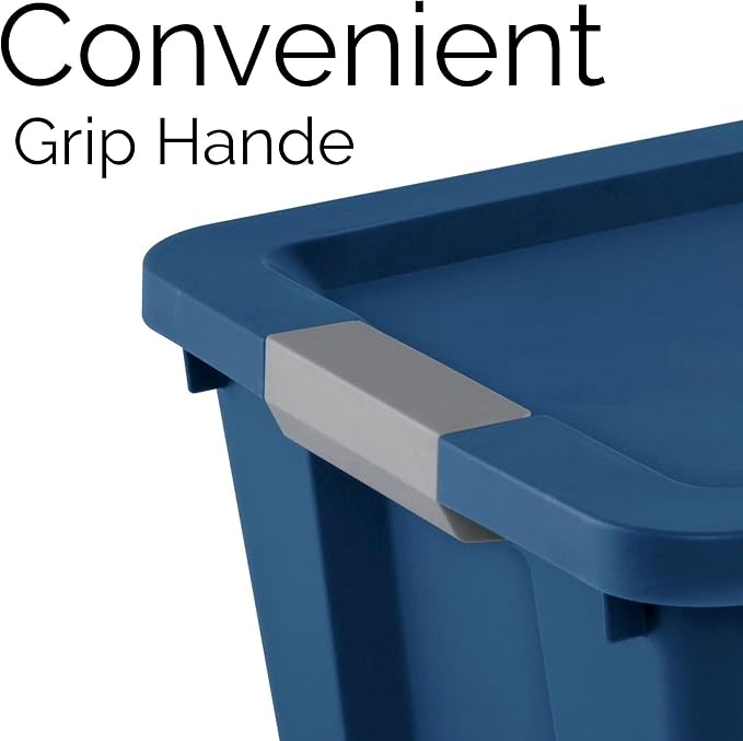 Large Storage Bin, 80 Quart, Plastic Tote - Image 2