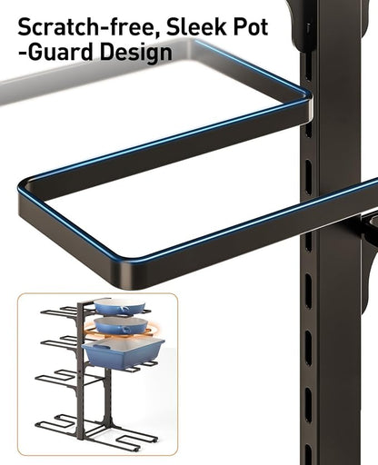 ORDORA Pots and Pans Organizer under Cabinet, 20.8" Height Heavy Duty 120LBS - Image 7