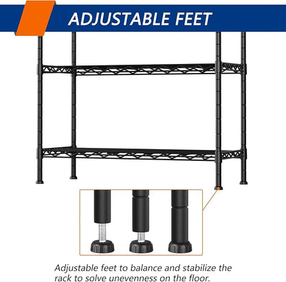 REGILLER 5-Shelf Adjustable Heavy Duty Storage Shelving Unit, Metal Organizer - Image 6