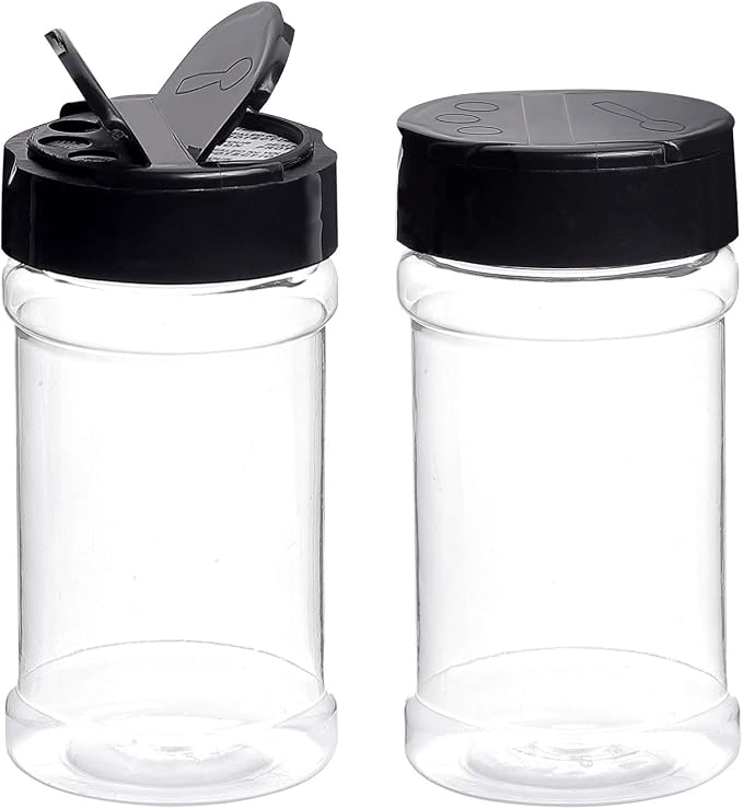 Spice Bottles, Dabacc 20Pcs 7oz Clear Plastic Container Jars - Image 2