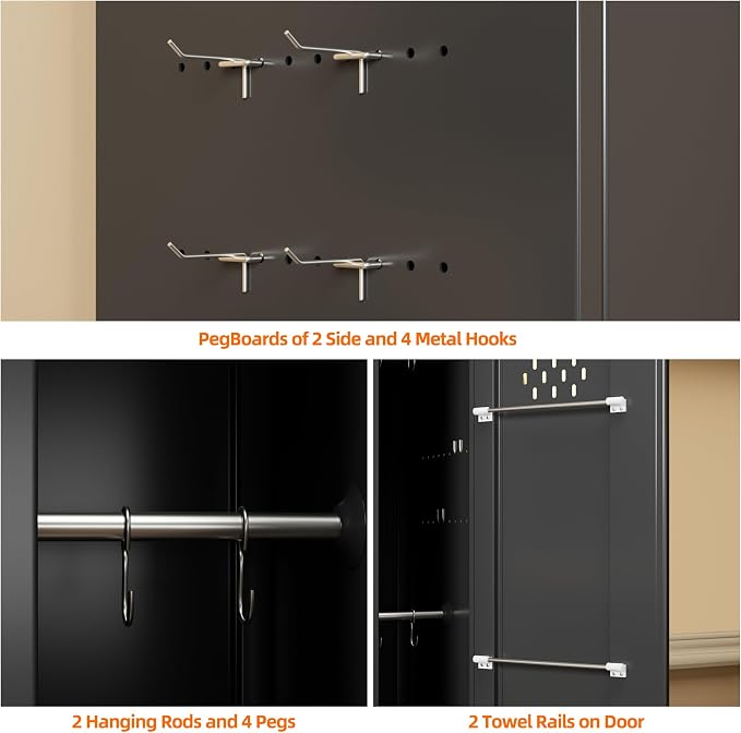 Aobabo 72" H Garage Storage Cabinet - Image 6