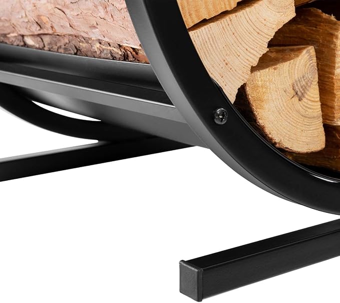 DOEWORKS Indoor Firewood Rack Decorative Wood Holder Fireside Log Rack - Image 3