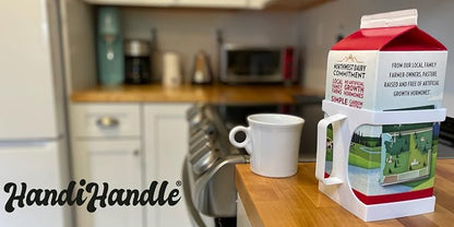 HandiHandle® Half Gallon Milk, or Beverage Carton Holder | Lightweight and Slim - Image 3