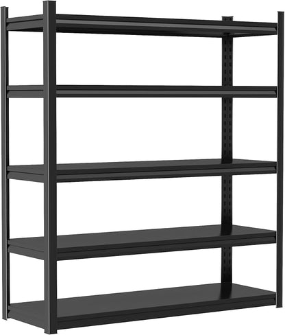 Storage Shelves, Garage Metal Shelving Unit, Adjustable, Double-Layer Column by Beaunatixx