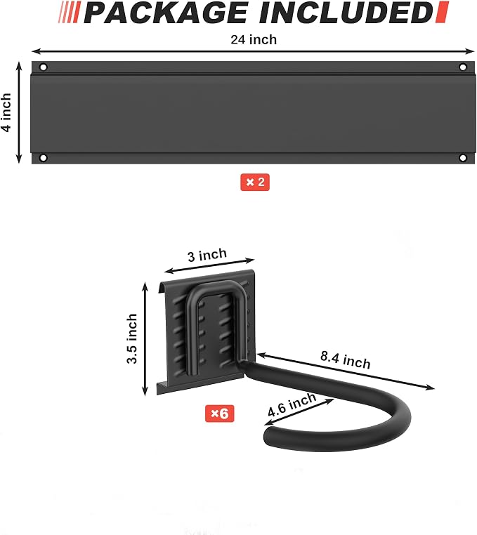 Ultrawall Stainless Steel Bike Storage Rack, 6 Bike Storage Hanger Wall Mount - Image 3