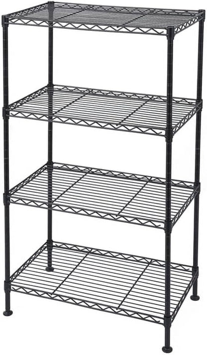 4-Tier Wire Storage Shelf Unit, 83 lbs Per Shelf Capacity, Adjustable Steel - Image 2