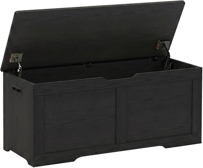 Timberer 39.4" Wooden Storage Chest, Extra Large Storage Trunk | Storage Bench by Timberer