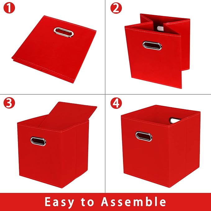 Fabric storage bins Cubes, Fabric Cube Organizer - Image 6