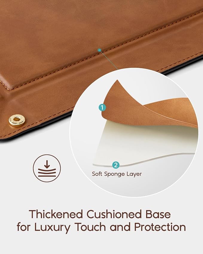 VLANDO Valet Tray Organizer, PU Leather Catchall Tray - Image 5