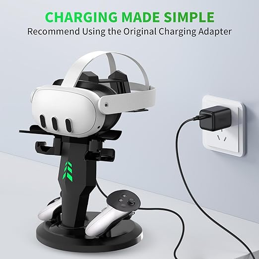 G-STORY Charging Dock for Quest 3/Quest 3S/Quest 2 VR Headset and Controllers - Image 5
