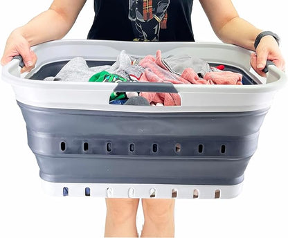 SAMMART 42L Collapsible Plastic Laundry Basket - Image 7