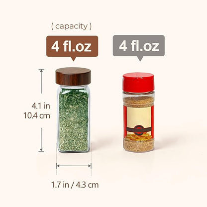 ComSaf 24Pcs Glass Spice Jars - Image 3