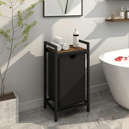 LAATOOREE Laundry Hamper, Two-Color Laundry Basket - Image 6