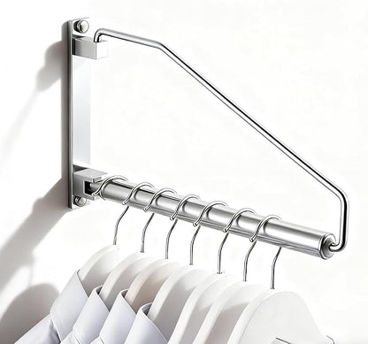 NEWRAIN Laundry Hanger, Wall Mounted Clothes Hanger by NEWRAIN