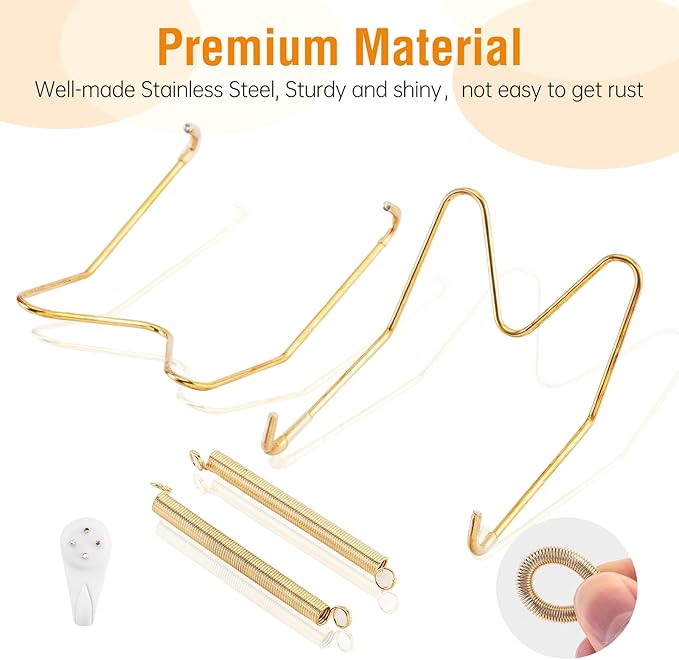 Bilillo 20 pcs Plate Hangers for The Wall, 4/6/8/10 Inch Invisible Decorative - Image 4
