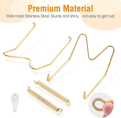 Bilillo 20 pcs Plate Hangers for The Wall, 4/6/8/10 Inch Invisible Decorative - Image 4
