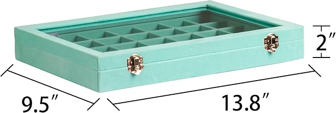 Frebeauty Velvet Jewelry Tray, 35 Grid Jewelry Organizer - Image 3