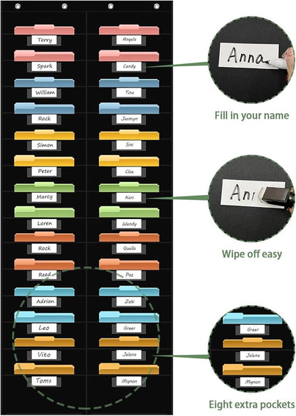 28 Pocket Hanging Wall File Organizer - Image 4