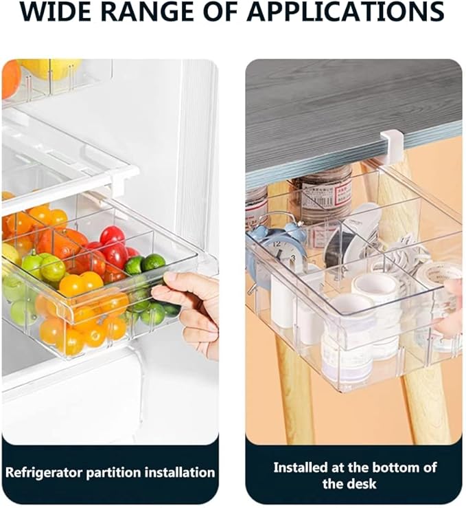 YekouMax Fridge Drawer Organizer, Refrigerator Organizer Bins, Pull Out - Image 3
